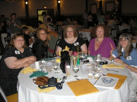 Lisa H, Amy F, me, Lisa K and Tammy B at the 25th reunion