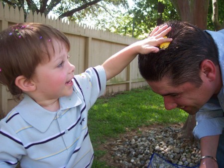 Dad & Blake at Easter