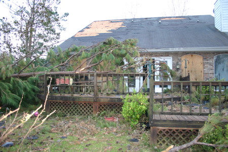 Mom & Dad's house after Katrina