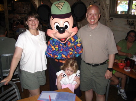 Family with Mickey in 2006