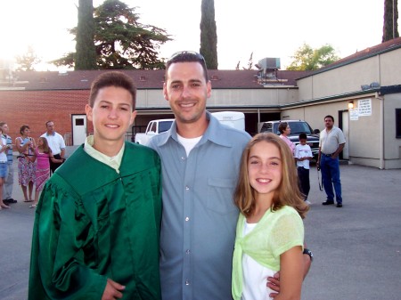 Kids and I at MIddle School Graduation