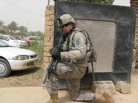 Our son, Sgt. Aaron Miller, in Baghdad