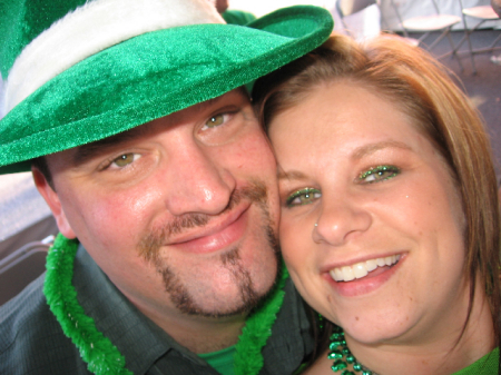 My fiance and me at St. Patties