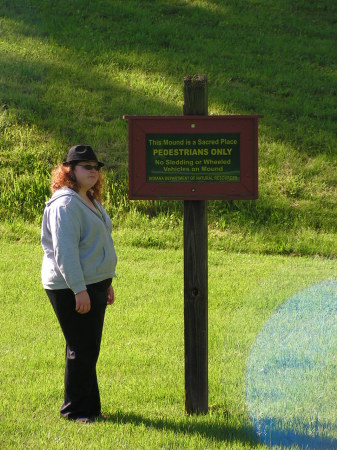 Jenny at the Mound in Vincennes, IN