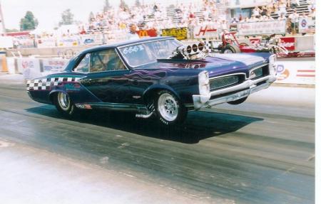 The GTO doing the wheelie thing