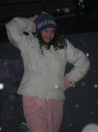 Brianna Posing in the Snow