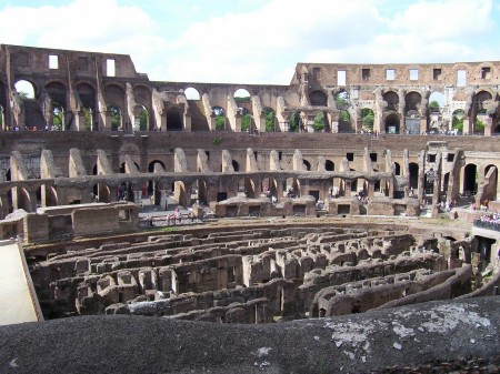 The "Colosseo Roma" Coliseum in Rome