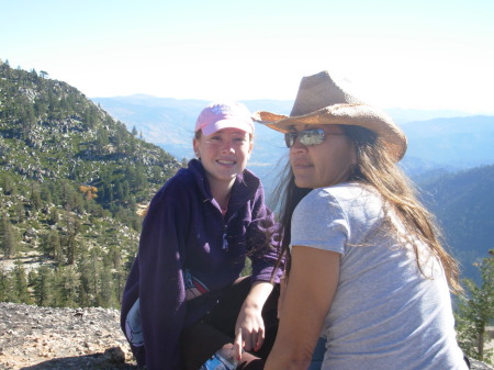 hiking around Tahoe with my daughter summer'06