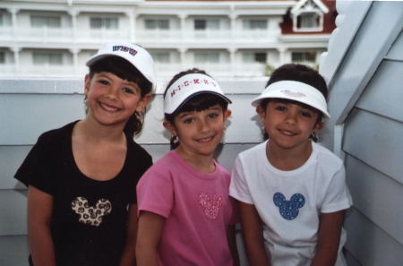 Becca, Caela and Lexi Disney World April 2004