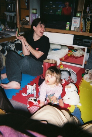 My sister, Julie, and my niece, Mina, 2005