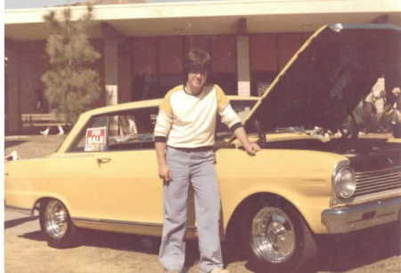 Agoura High Car show (in frt of Library) 1981