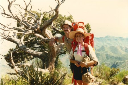 My Husband of 30+ years [Paul Myers ASH 74] and I hiking about 20 years ago