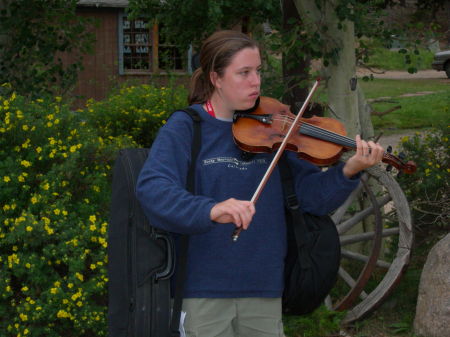 Daughter Jessica at Rocky Mountain Fiddle Camp 2006