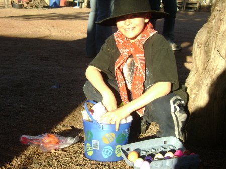 William, 8, found his Easter basket