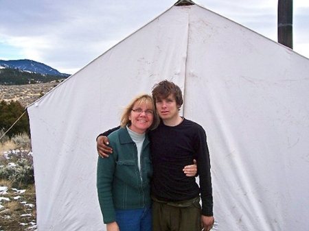 Cathi with her son Adam