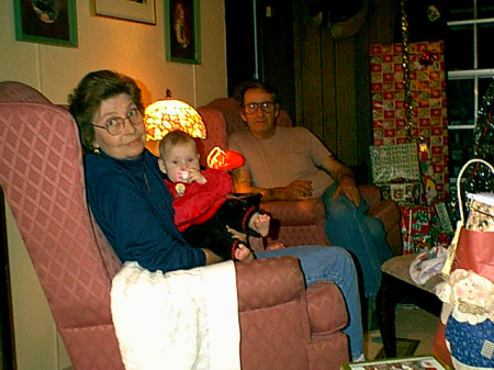 My mom and dad with my daughter Isabelle