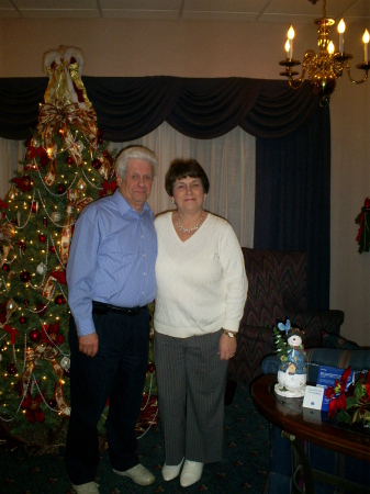 Christmas 2006 with husband Dave