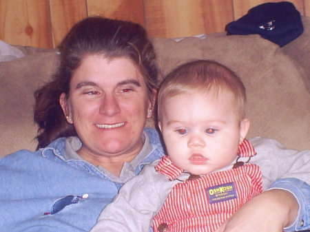 my wife debbie and my grandson chad