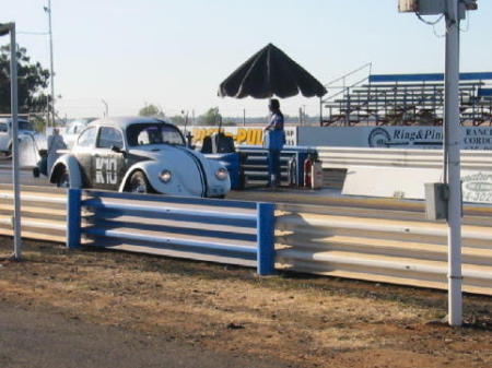 Racing at the track!