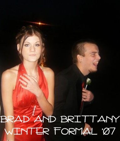 Brad and Brittany-winter formal