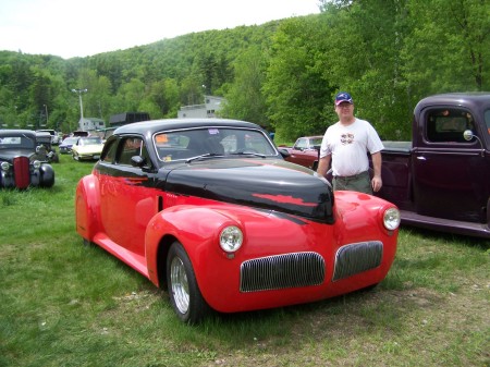 at a car show