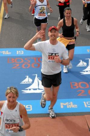 Me Running the Boston Marathon