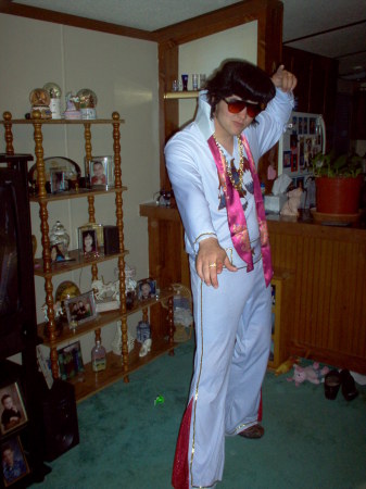 My youngest Elvis wanna be son