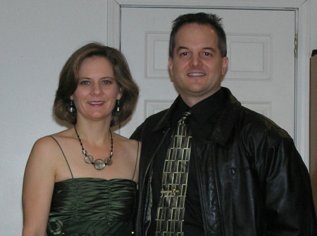 Mark & I going to his Christmas Party ~ 2007