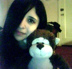 Me and my stuffed monkey