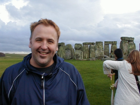 Mike at Stonehenge
