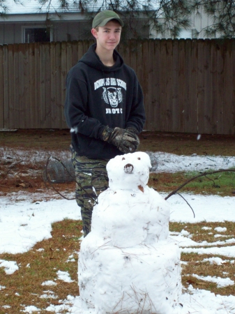 mason and mr snowman 01 19 2008