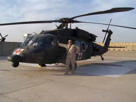 at the heliport in iraq