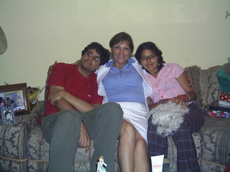With Gustavo and Patricia, my children