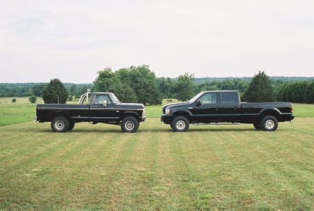 Old and New Trucks