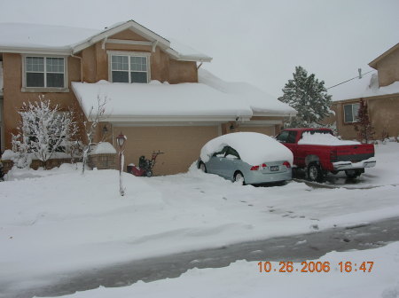 We DO occasionally get some snow in Colorado! (after one of our blizzards)