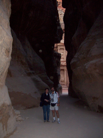 Going into Petra, Jordan