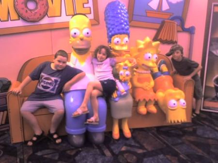 Hanging with The Simpsons!