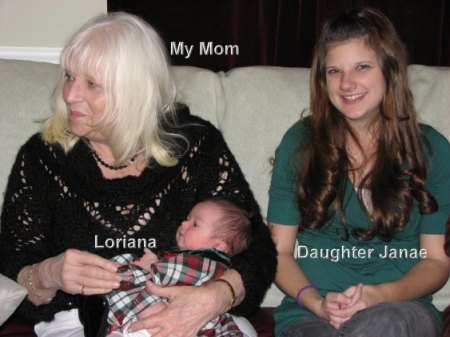 My Mom, Loriana, and Janae