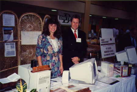 My Wife Gabi & I At Computer Show Stand