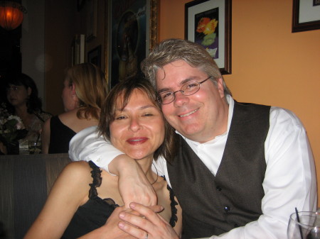 Hubby and me at a wedding in April '07