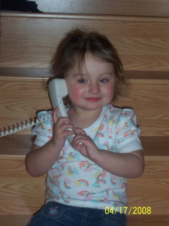 Talking to Nanny on the phone