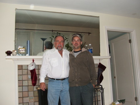 My son Jason (36) and I Christmas 2006
