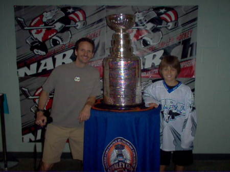 Andrew and I with the Stanley Cup in Fla.