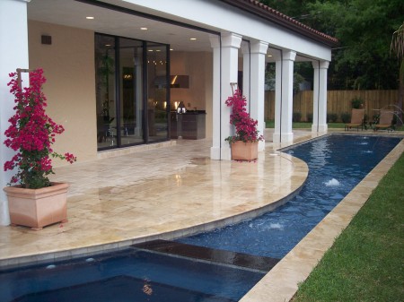 The lap pool at the show house....