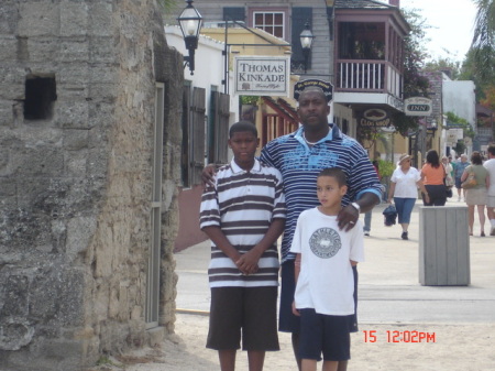 Me and my boys in St. Augustine, FL.