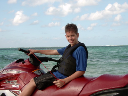 Jason jetskiing in Guam