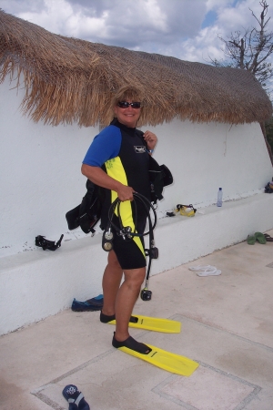 Diving in Cozamel, Mexico