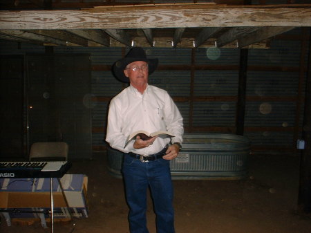 Preaching in Cowboy Church