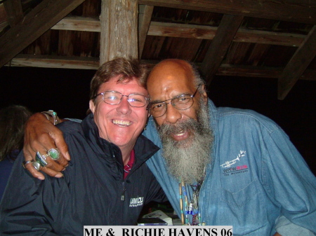 with singer Ritchie Havens