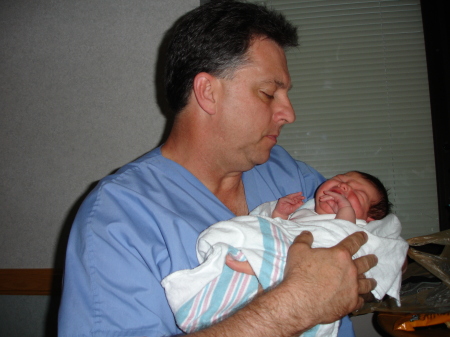 With my new granddaughter June 2006